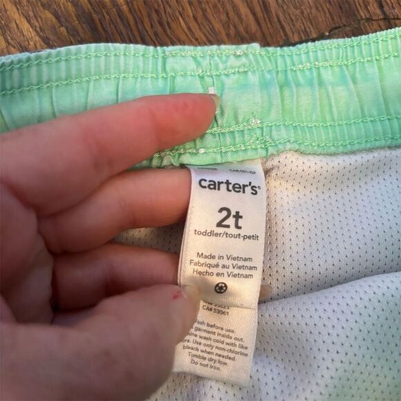 Carter's Toddler Shark Print Swim Shorts Size 2T Multicolor - Picture 3 of 4